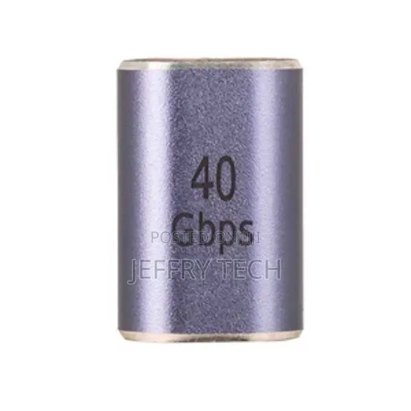 Usb-C Right Angle Male-to-Female Adapter 40 GBPS