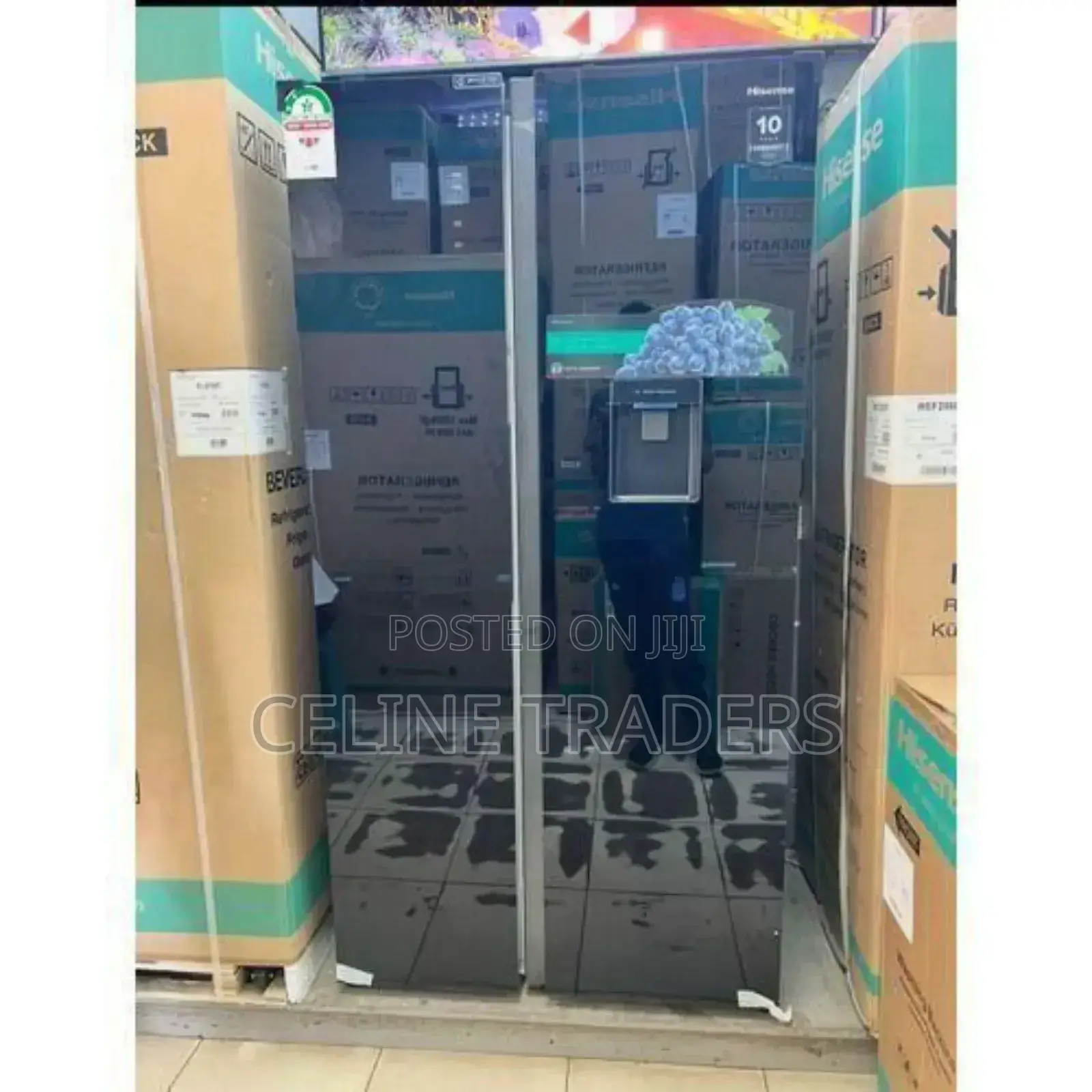 Hisense Fridge Side by Side 541 Litres With Water Dispenser