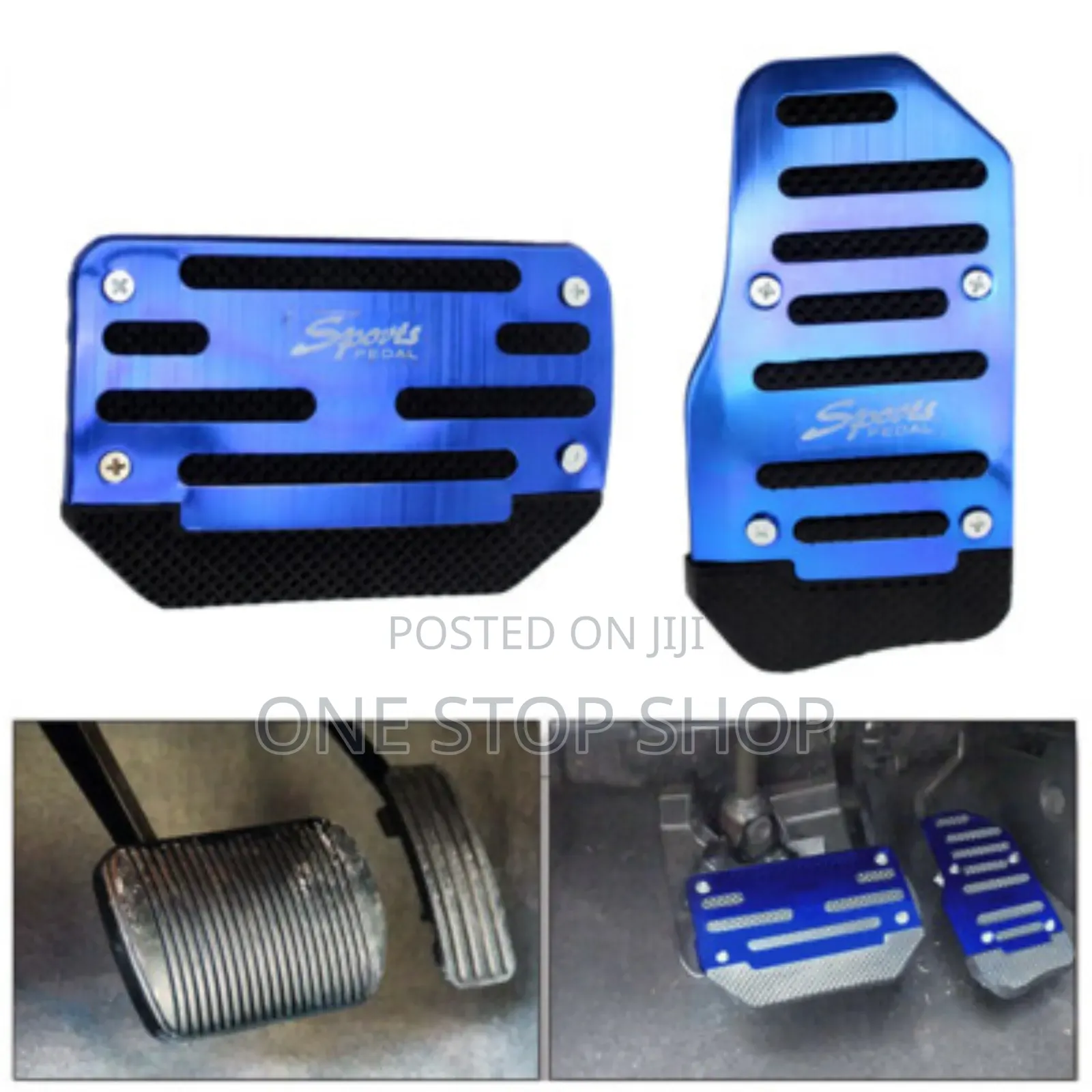 Blue Automatic Gas Brake Foot Pedal Cover