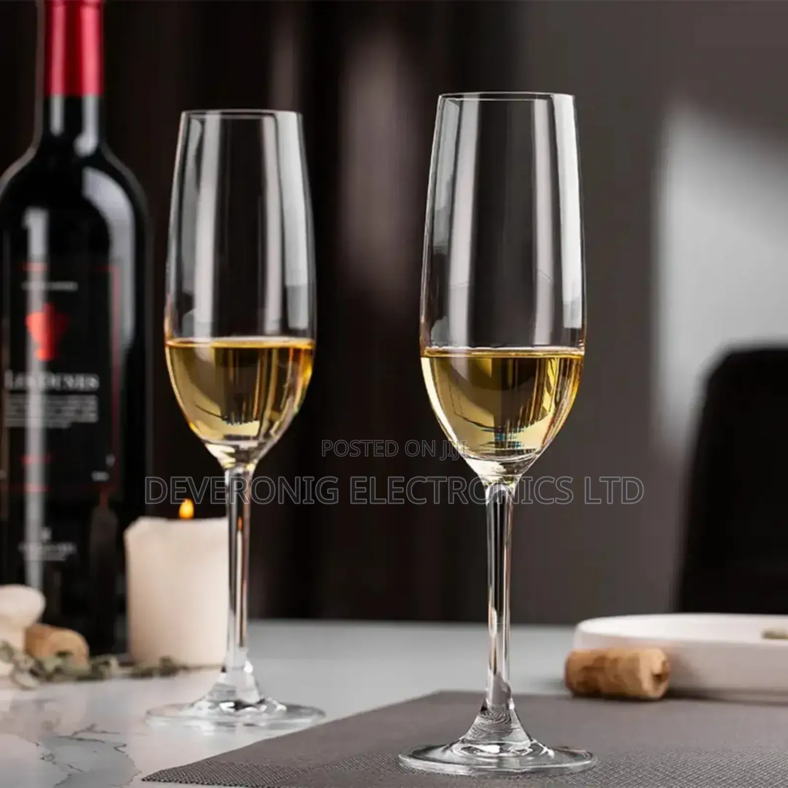 Long Champagne Glass Set Contain 6 Glasses