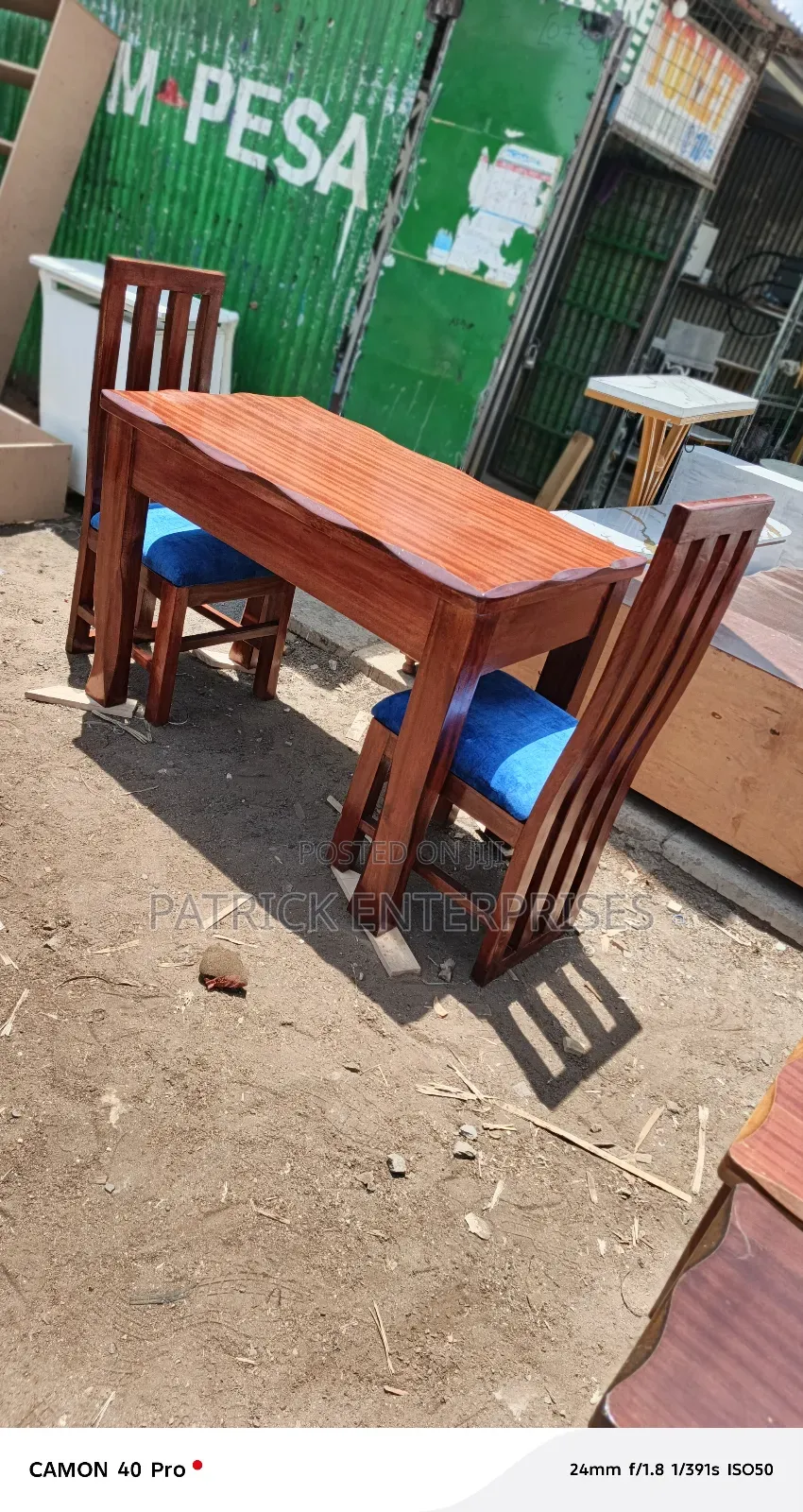 Modern Mahogany Two Seater Dining Set Two Seater