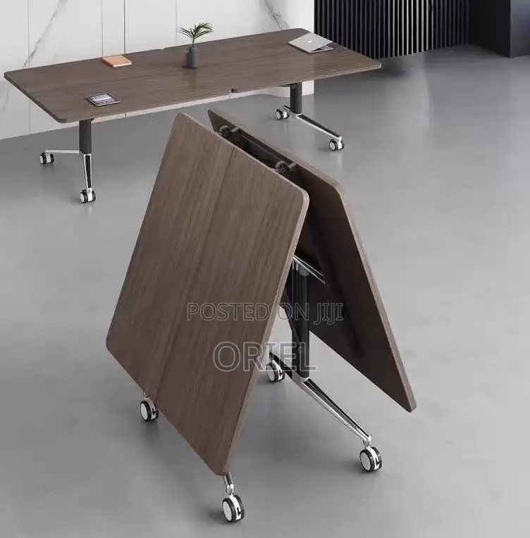 Boardroom Tables; Mobile Folding Conference Table With Lockable Wheels