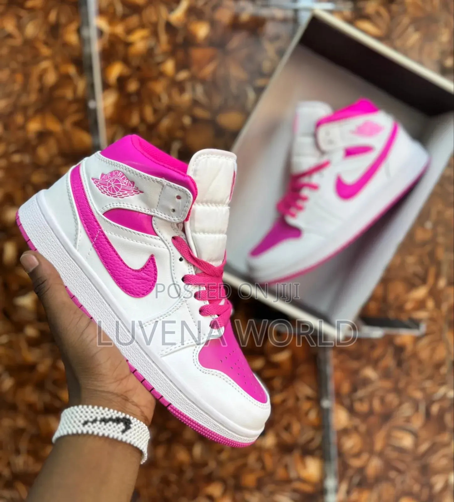 *Jordan 1 Mid Fire 'pink💕'
