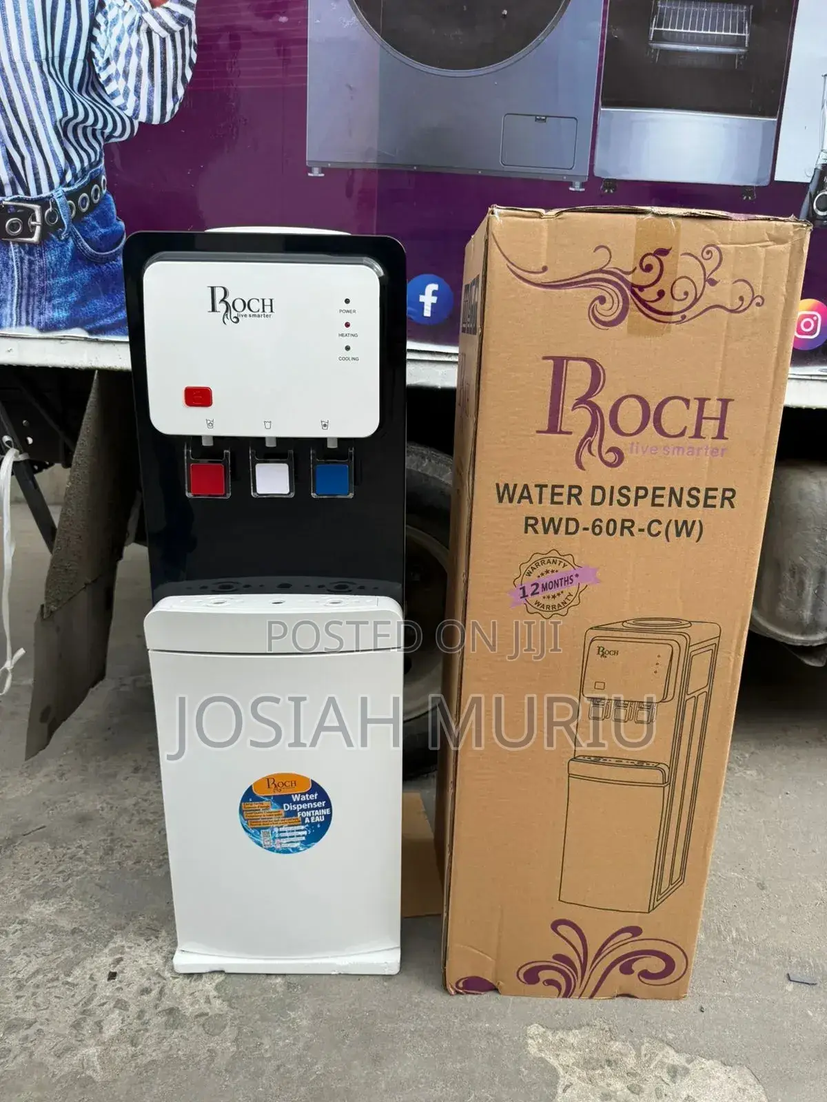 Roch RWD-60r-C(W) Floor-Standing Water Dispenser.