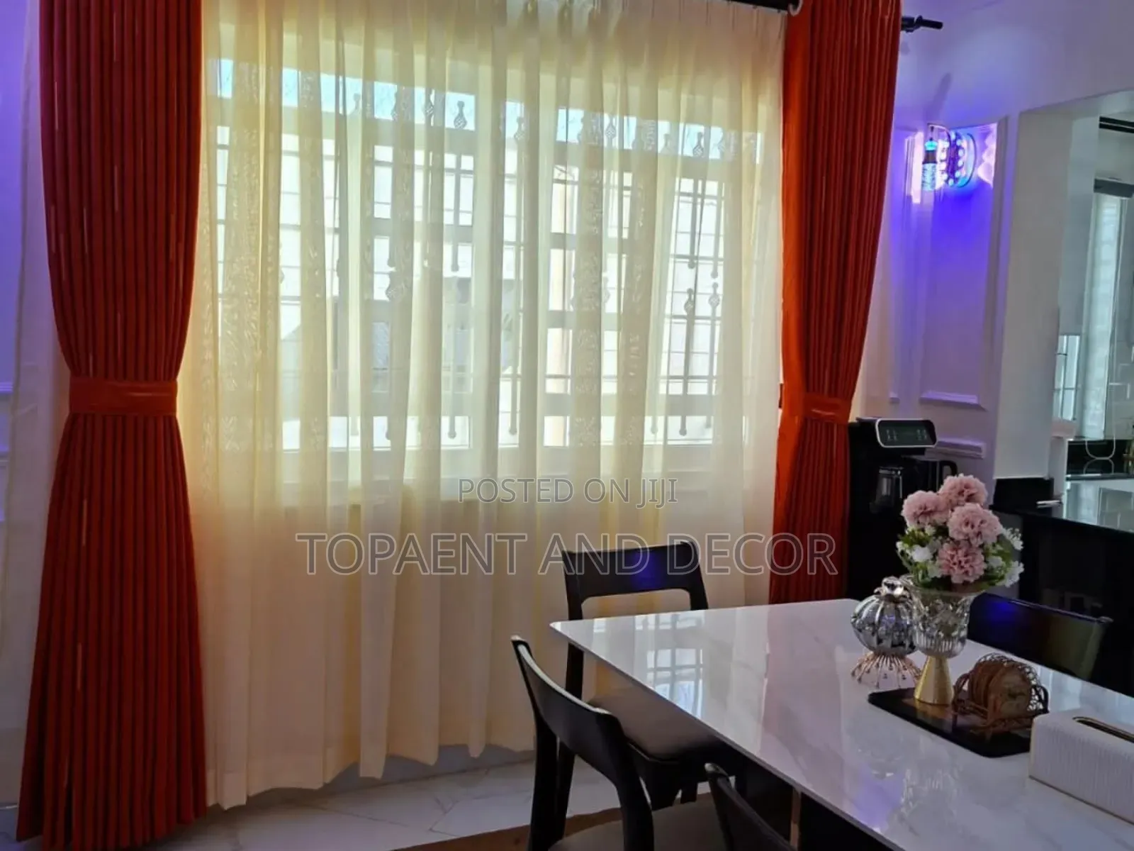 Glamorous Burnt Orange Window Curtains