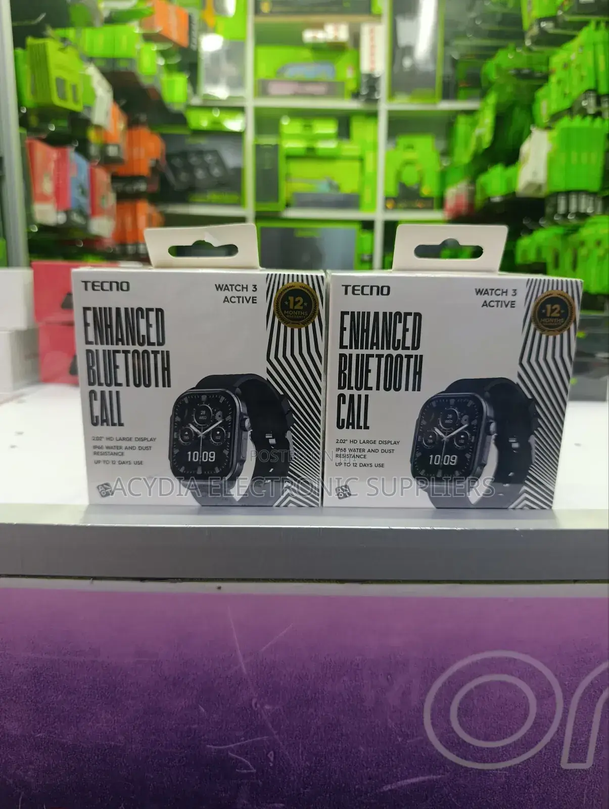 Tecno Watch 3 Active ,2.02" Hd Screen,Bt Calling, Health Monitoring