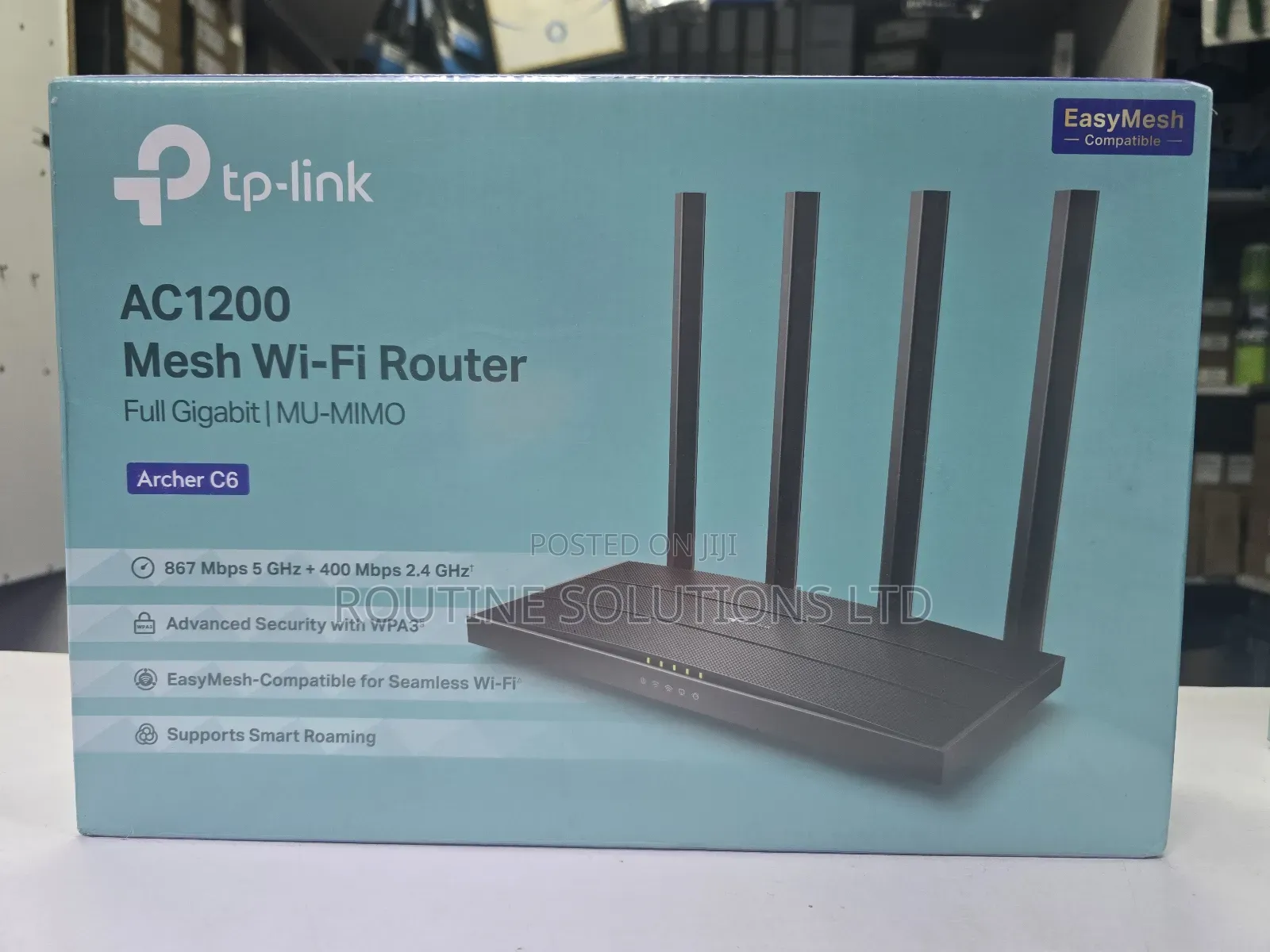 Tplink Ac 1200 Mesh Wifi Router Full Gigabit Archer C6