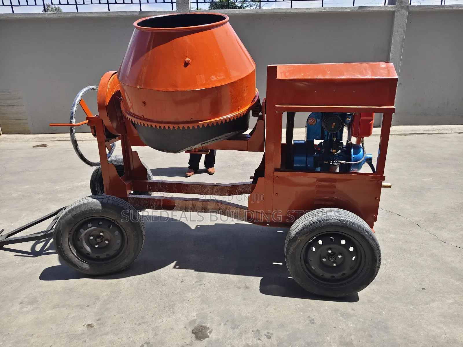 Titan Diesel-powered Concrete Mixer, 500 Ltrs  Capacity