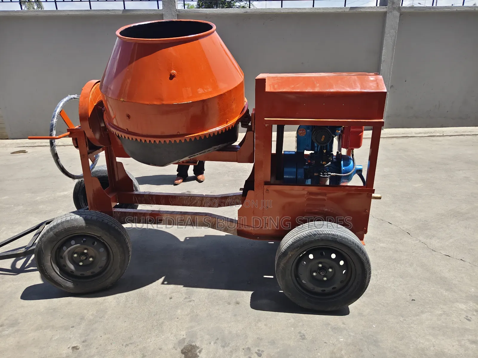 Titan Diesel-powered Concrete Mixer, 500 Ltrs  Capacity
