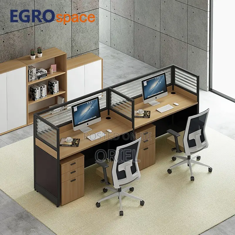 Office Workstation : Modern 2-Way Modular Office Workstation