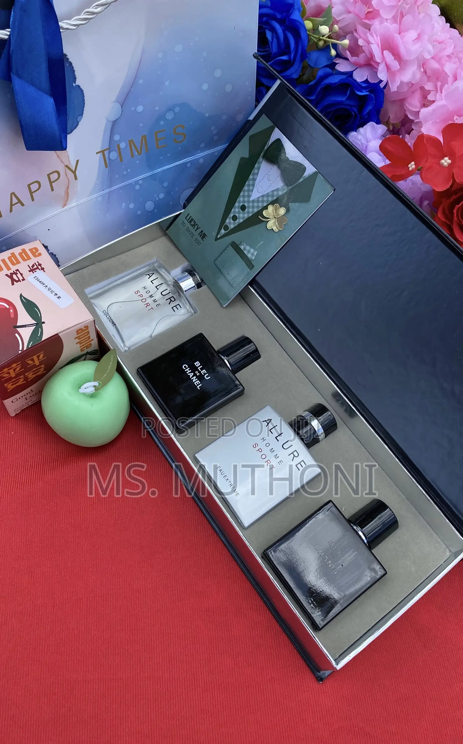 Gents Allure Homme Sport and Bleu De Chanel Birthday Gift Set