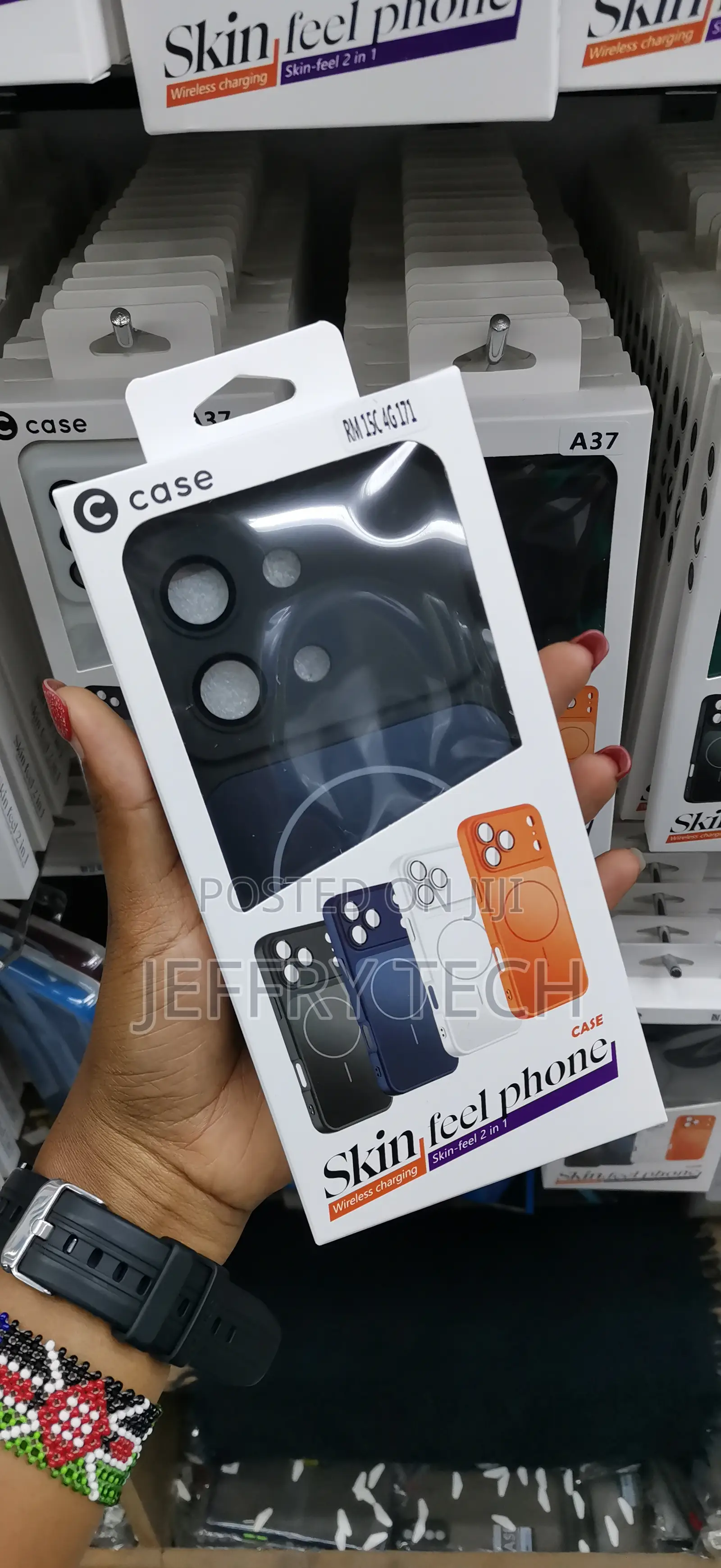 Coque Xiaomi Redmi 15c 4g Magsafe Compatible Tpu + Pc Case -Black