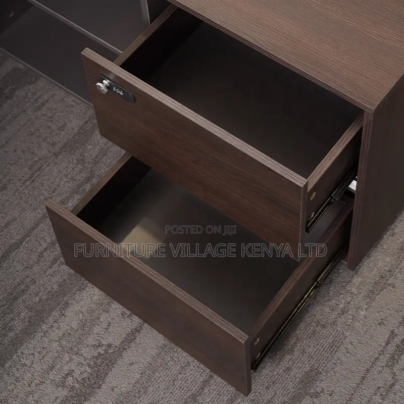 Office Desks: 1.6 Meters L-shaped Imported Office Table