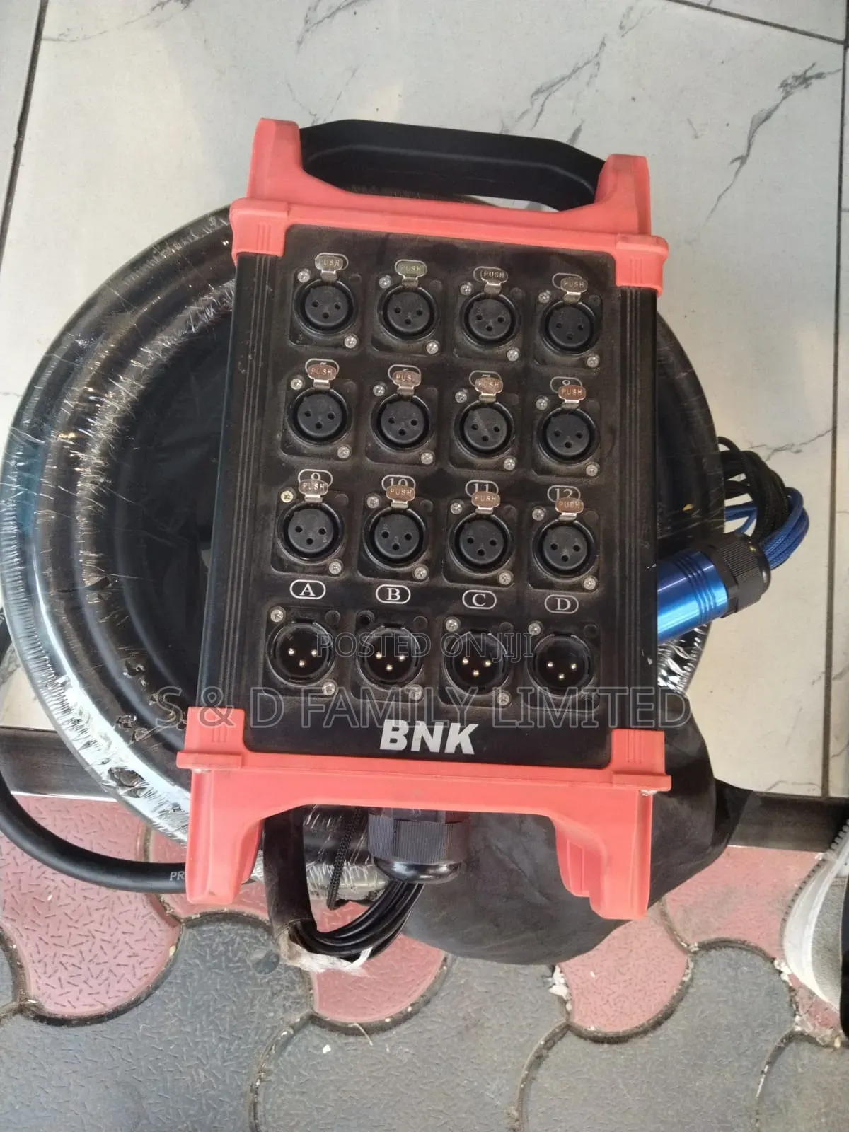 BNK 12 Channels Plus 4 Returns Snake Cable