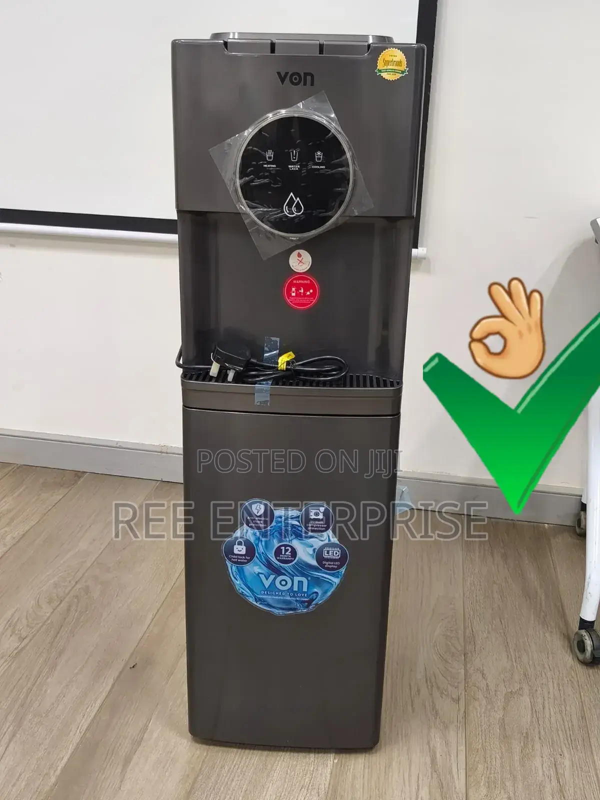 *Lvon Bottom Load Water Dispenser 3tap (Ec) 
 *Model No. Vde-305cls