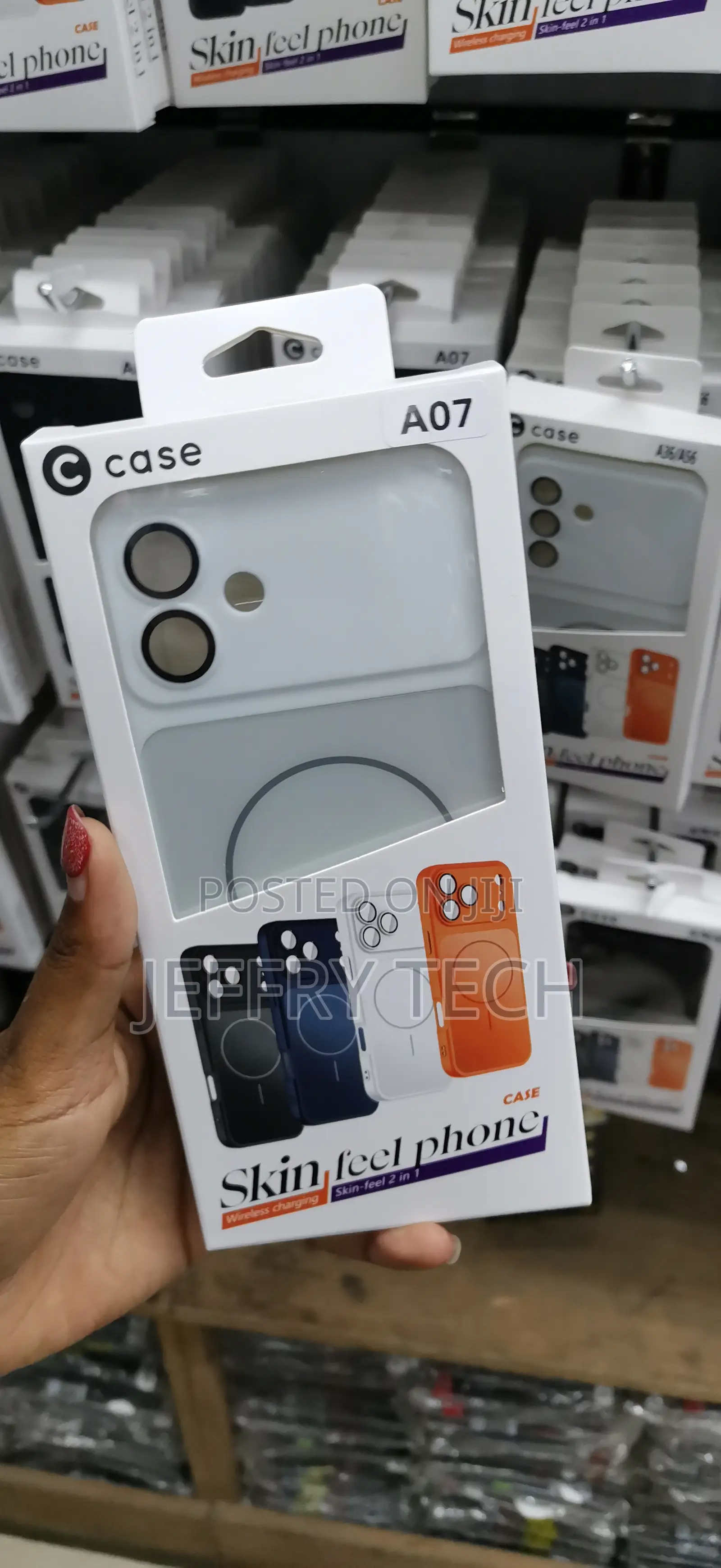 Mawer Magnetic Compatible Case for Samsung Galaxy A07 -White