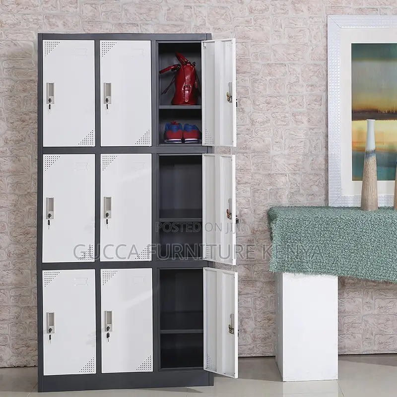 9-doors Metallic Office Locker Cabinet