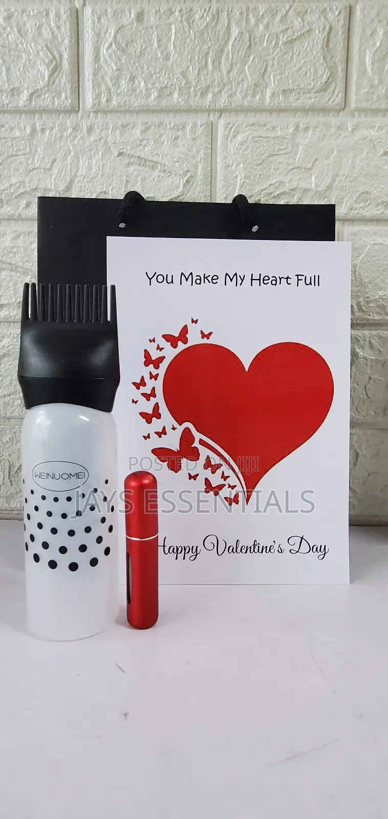 Care Comfort Valentines Package -Fan,Root Hair Oil Comb, Atomizer