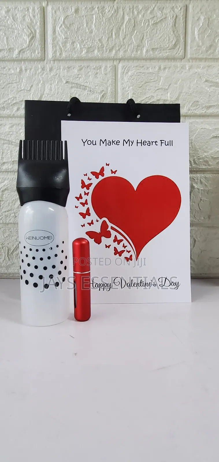 Care Comfort Valentines Package -Fan,Root Hair Oil Comb, Atomizer