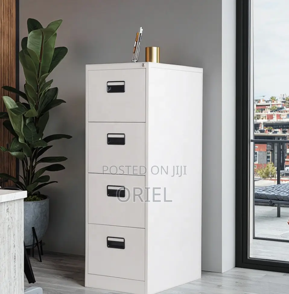 Office Cabinets; Lock Key 4-Drawer Office Filing Storage Unit