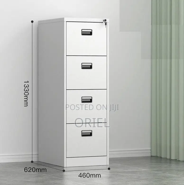 Office Cabinets; Lock Key 4-Drawer Office Filing Storage Unit