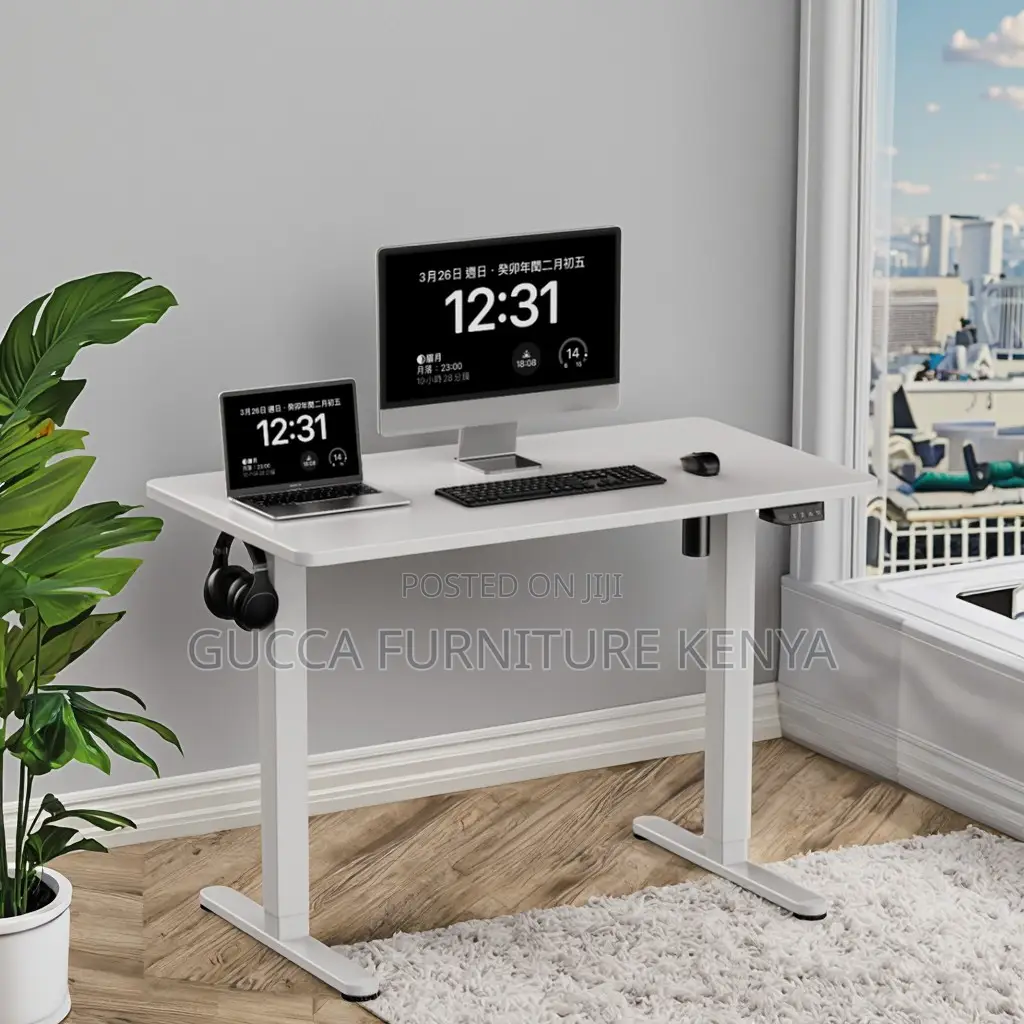 Modern Height Adjustable Electric Study Desk