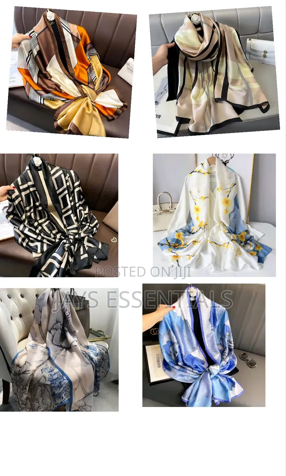 Luxurious and Timeless Valentines Gifts- Silk Scarf,Gift Bag and Card