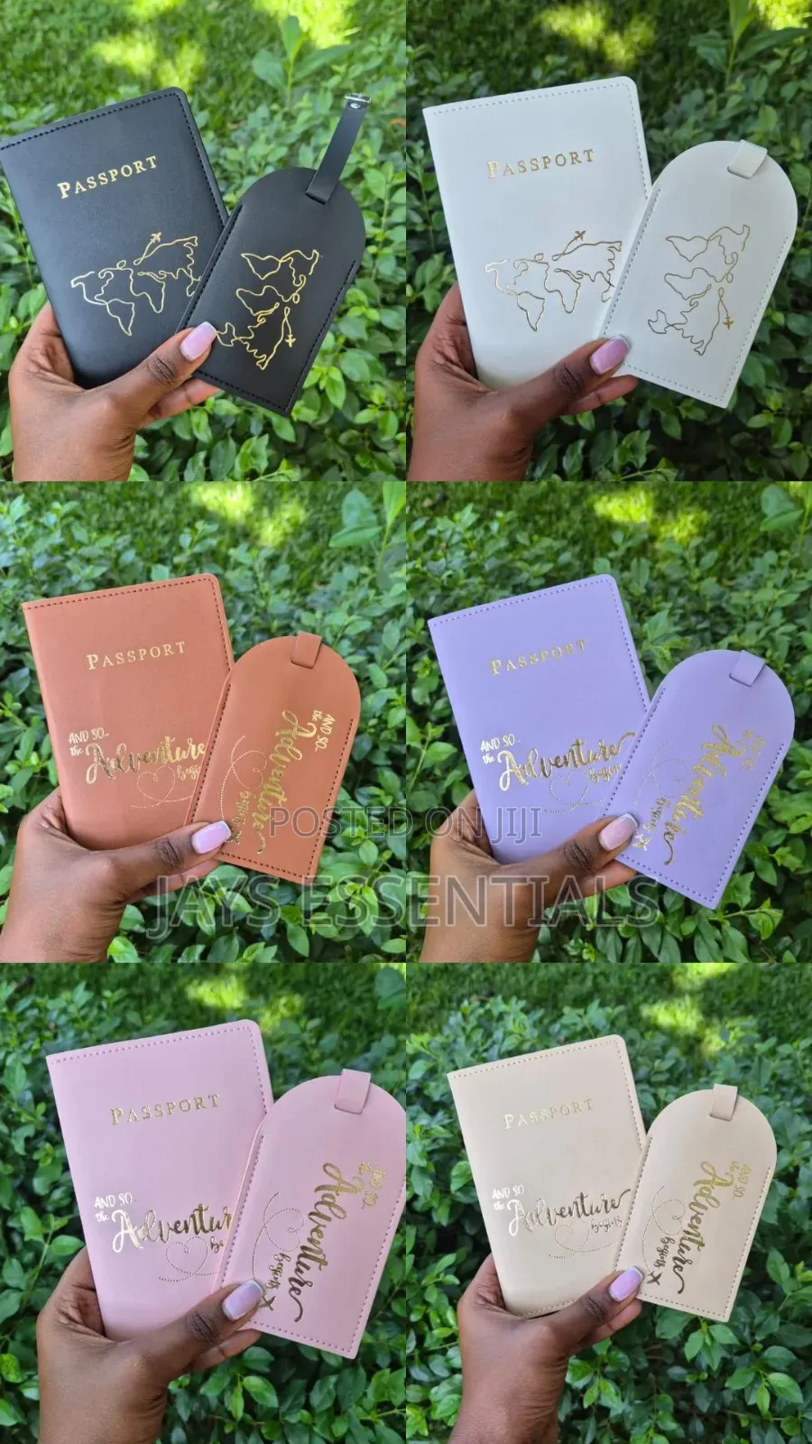 Travel Essentials Valentines Set-passport Cover,Tag,Card And Gift Bag