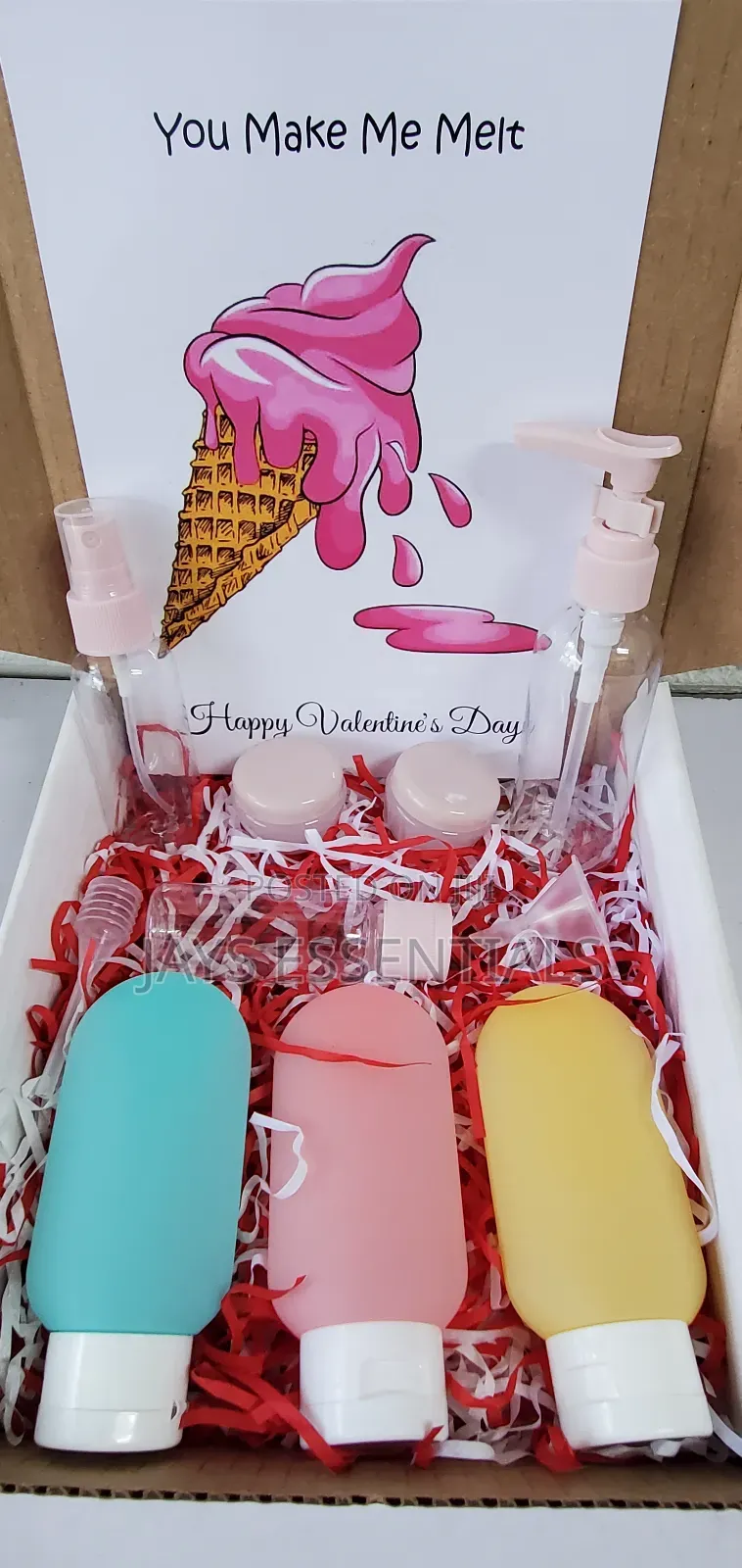 Travel/Adventure Essentials- 11 Piece Cosmetic Bottles, Gift Bag,Card