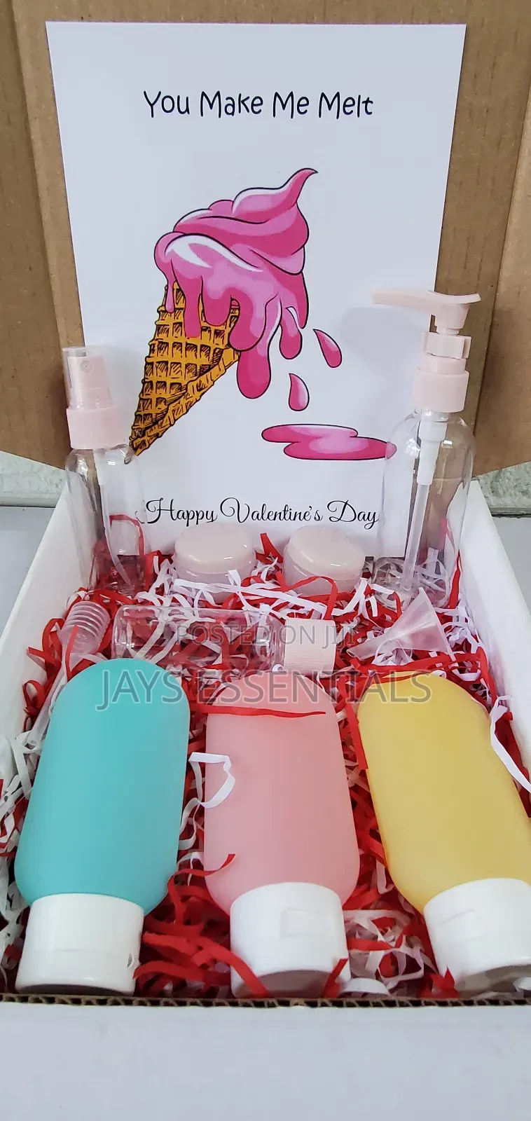 Travel/Adventure Essentials- 11 Piece Cosmetic Bottles, Gift Bag,Card
