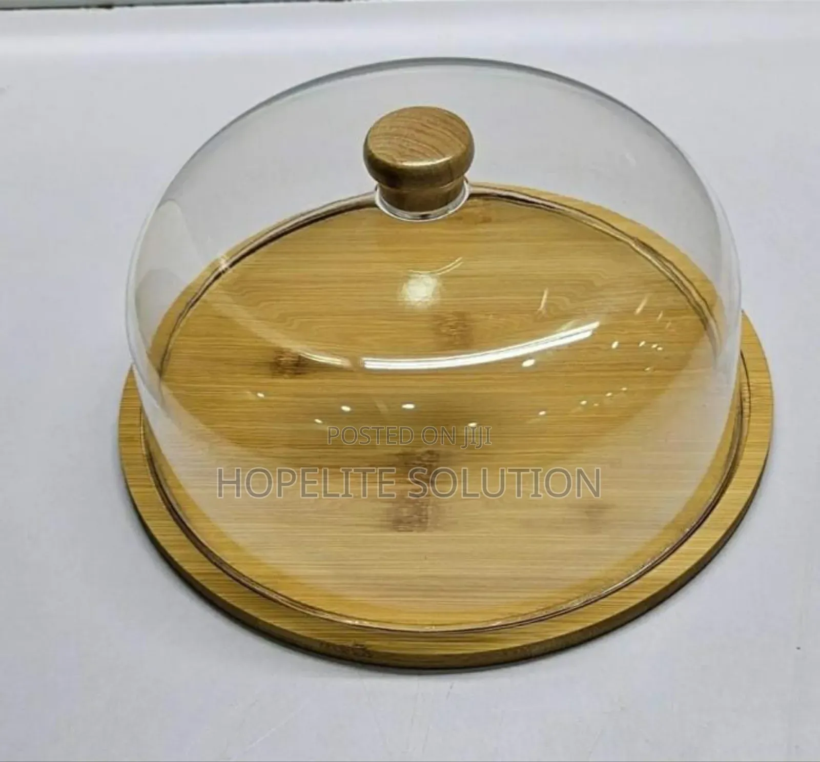 Bamboo Base Cake Stand