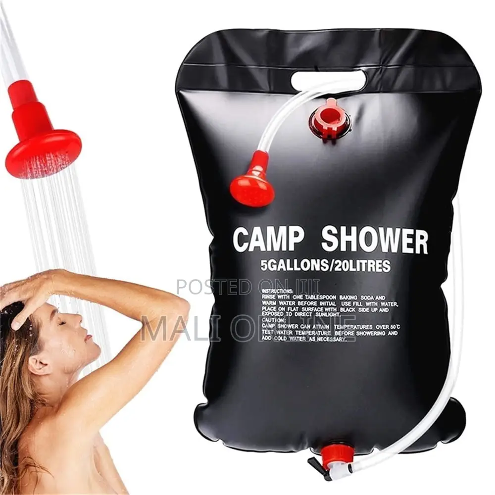 20l Solar Camping Shower Bag Portable Foldable Solar Heated Shower