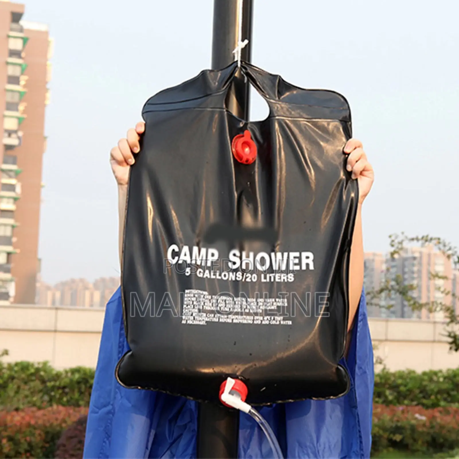 20l Solar Camping Shower Bag Portable Foldable Solar Heated Shower