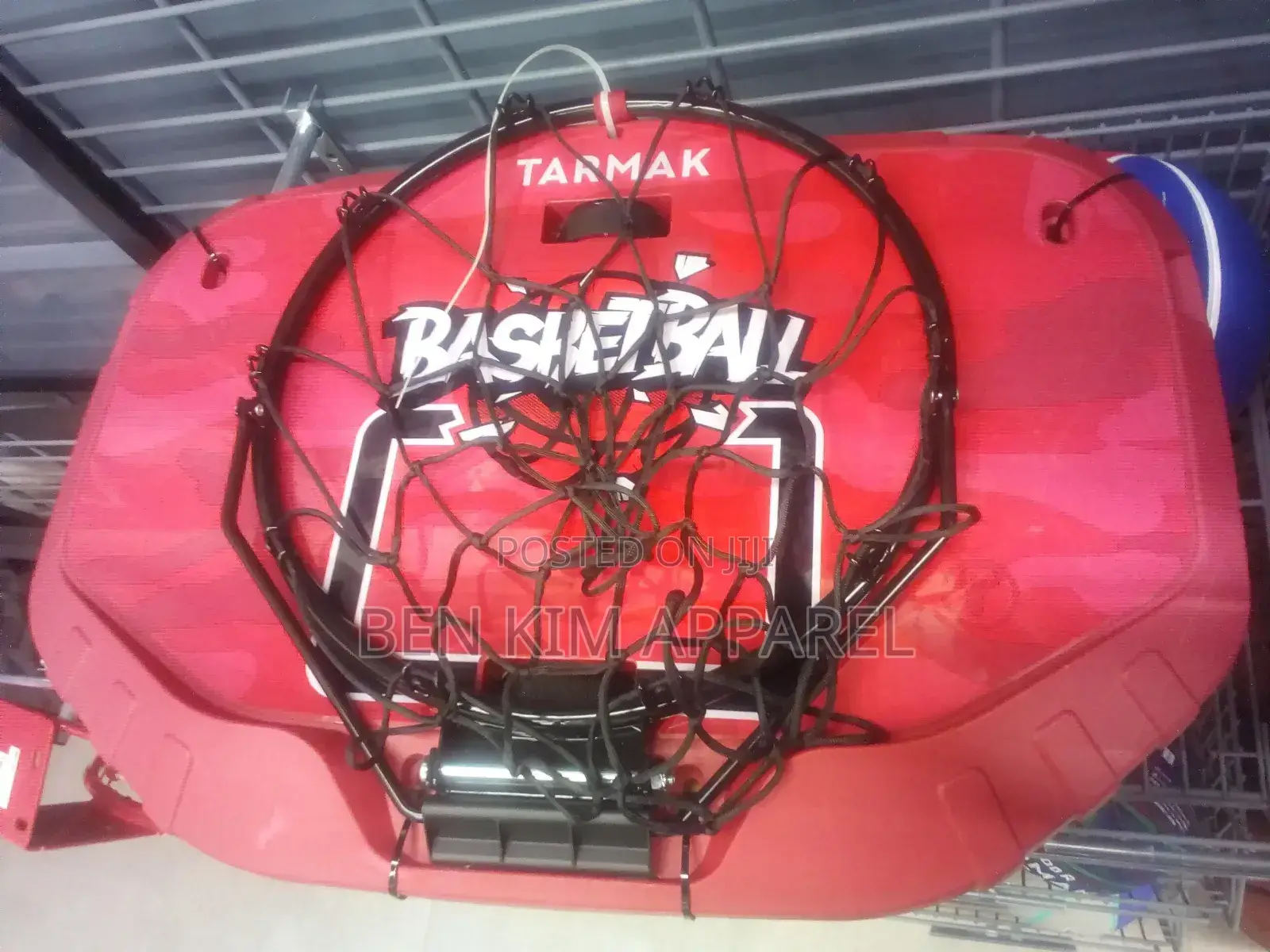 Basketball Hoop and Net Standard Size Portable Metallic Ring With Net