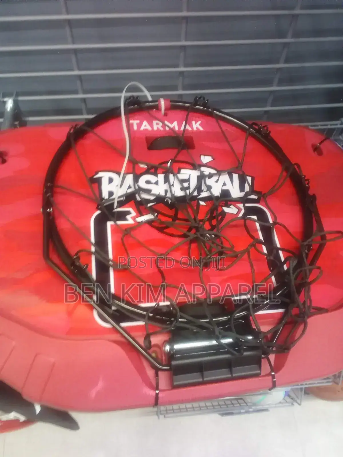 Basketball Hoop and Net Standard Size Portable Metallic Ring With Net