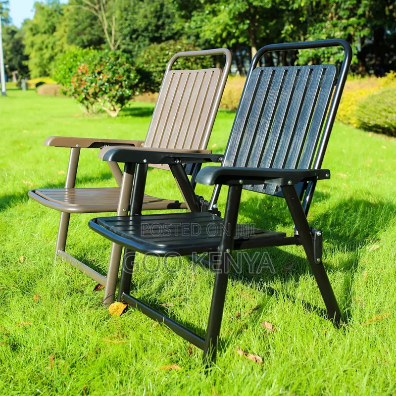 Home Chair; Weather-resistant Metal Foldable Chair For Outdoor Use