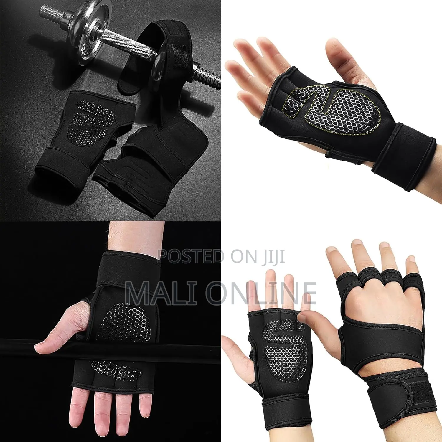 Weightlifting Gloves With Wrist Support – Non-Slip Breathable Gym
