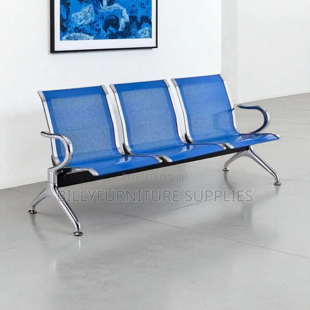 Unpadded Blue Bench