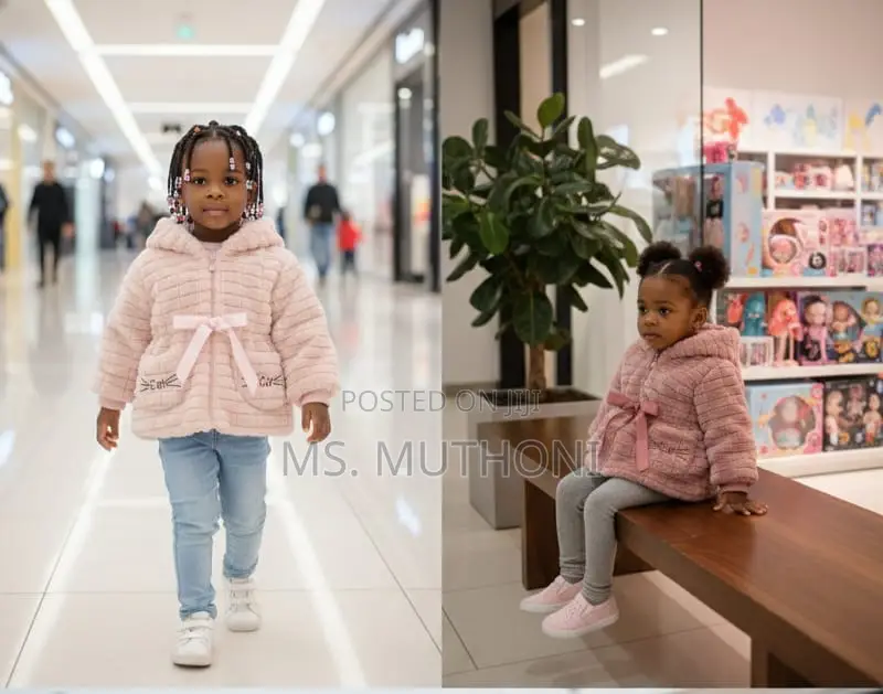 Girls Fleece Sweater + Pouch Months to 4 Yrs