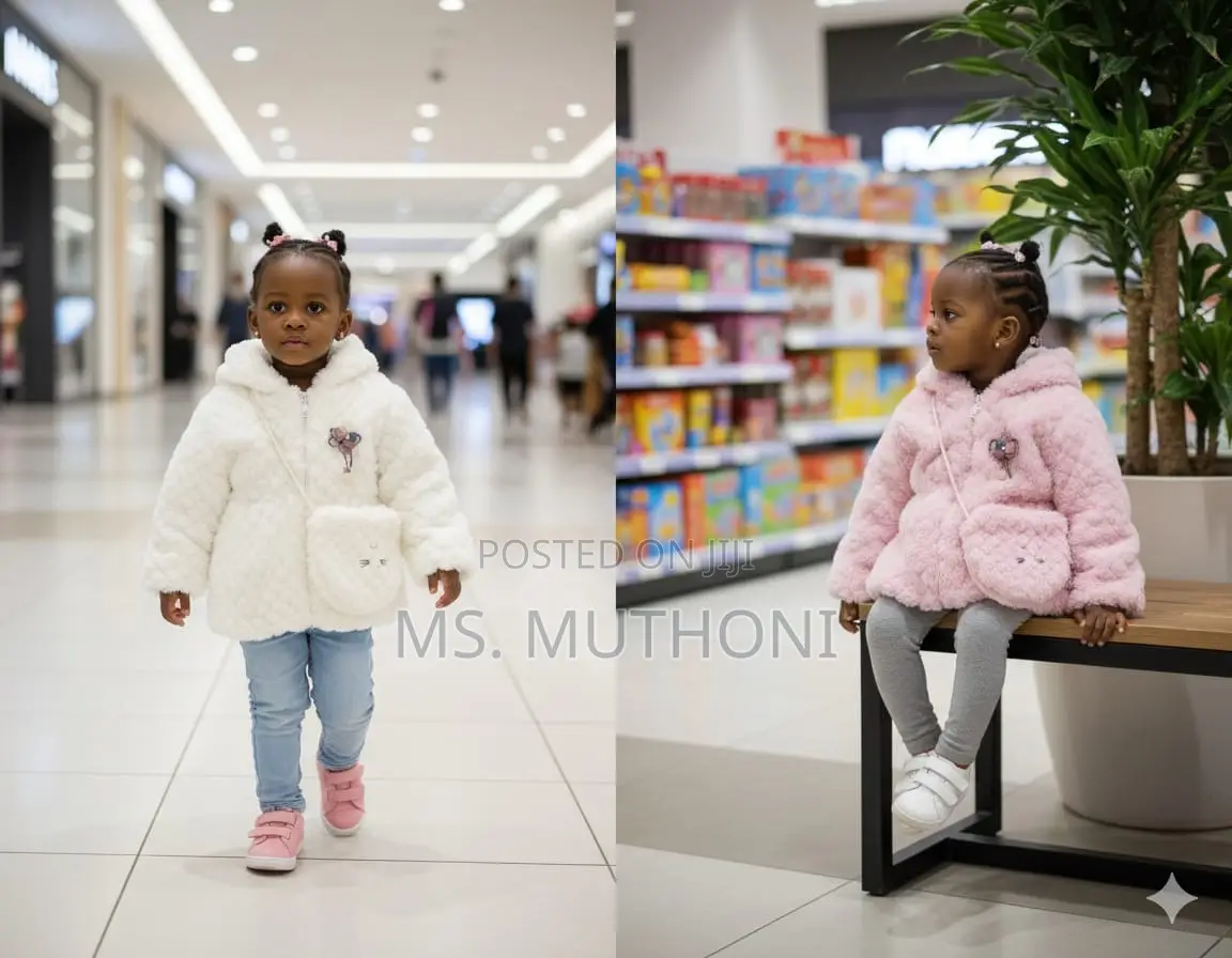 Girls Fleece Sweater + Pouch Months to 4 Yrs