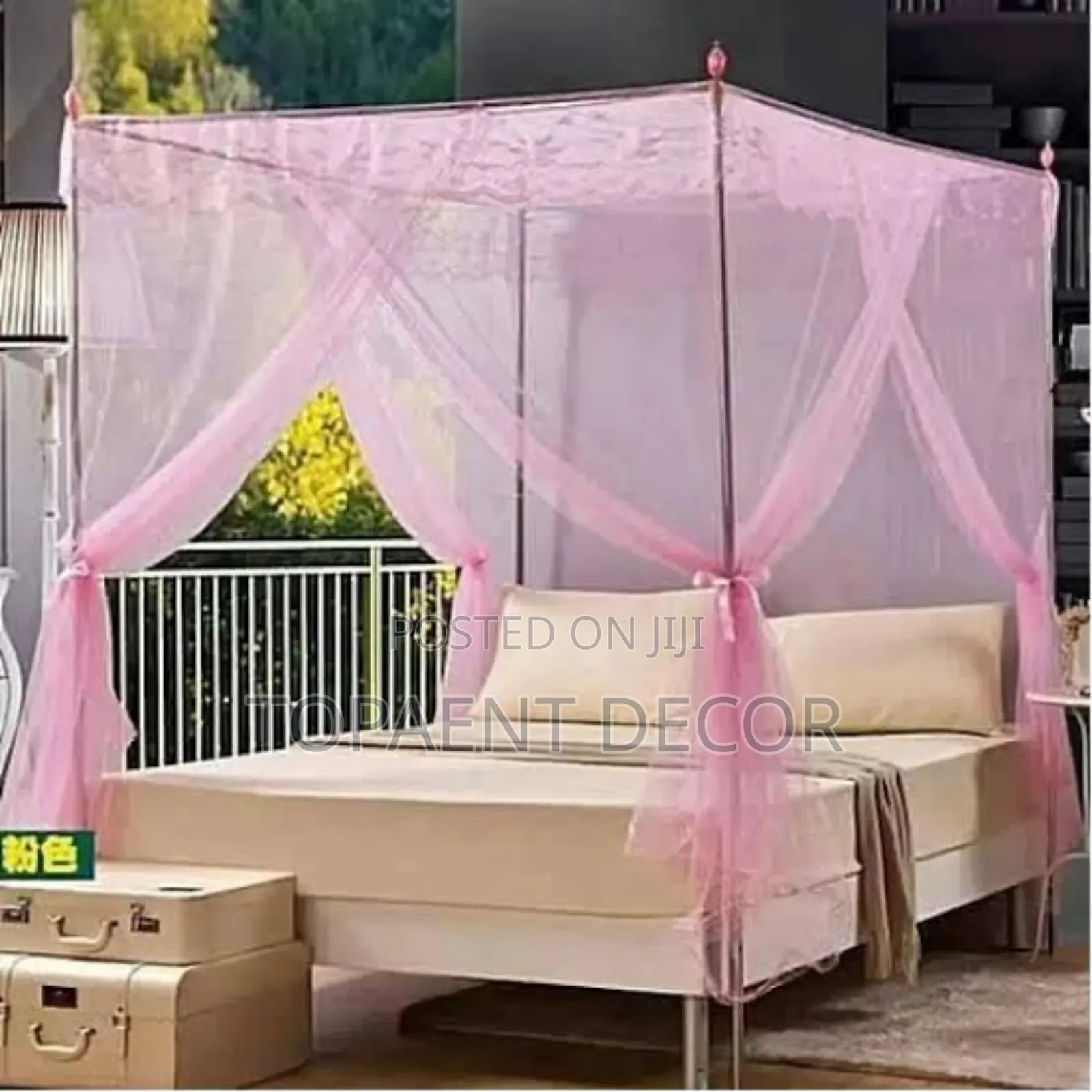 Washable 4 By 6 4 Stand Pink Mosquito Net