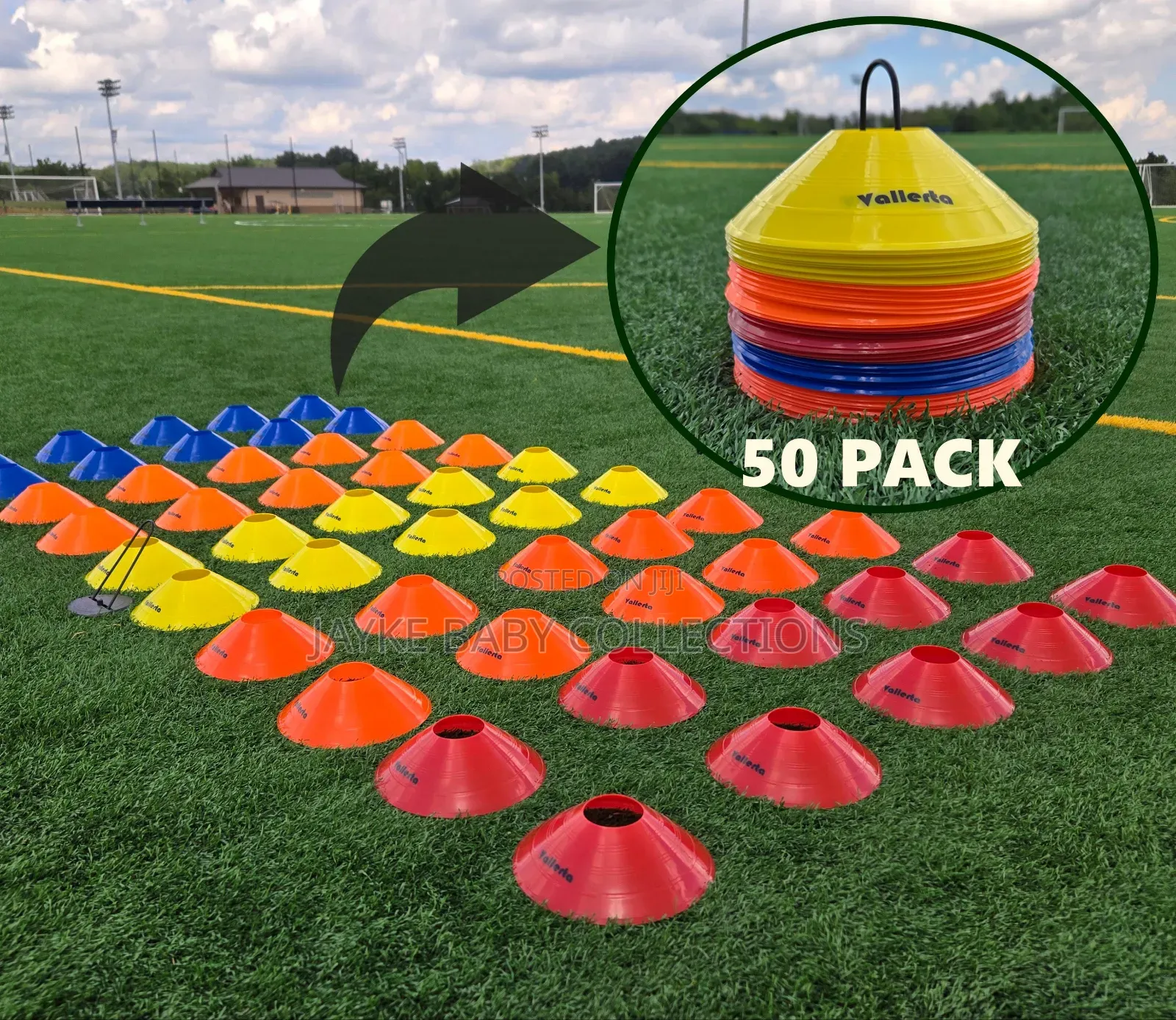 Sports Training Cones/Kids Adults | Agility Drill Practice (50pcs)