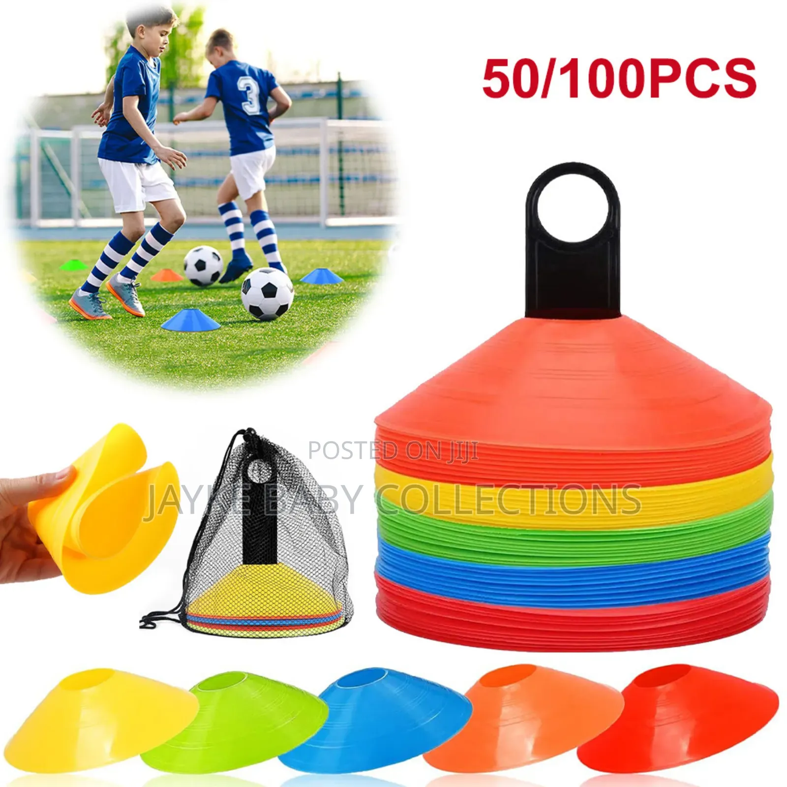 Sports Training Cones/Kids Adults | Agility Drill Practice (50pcs)