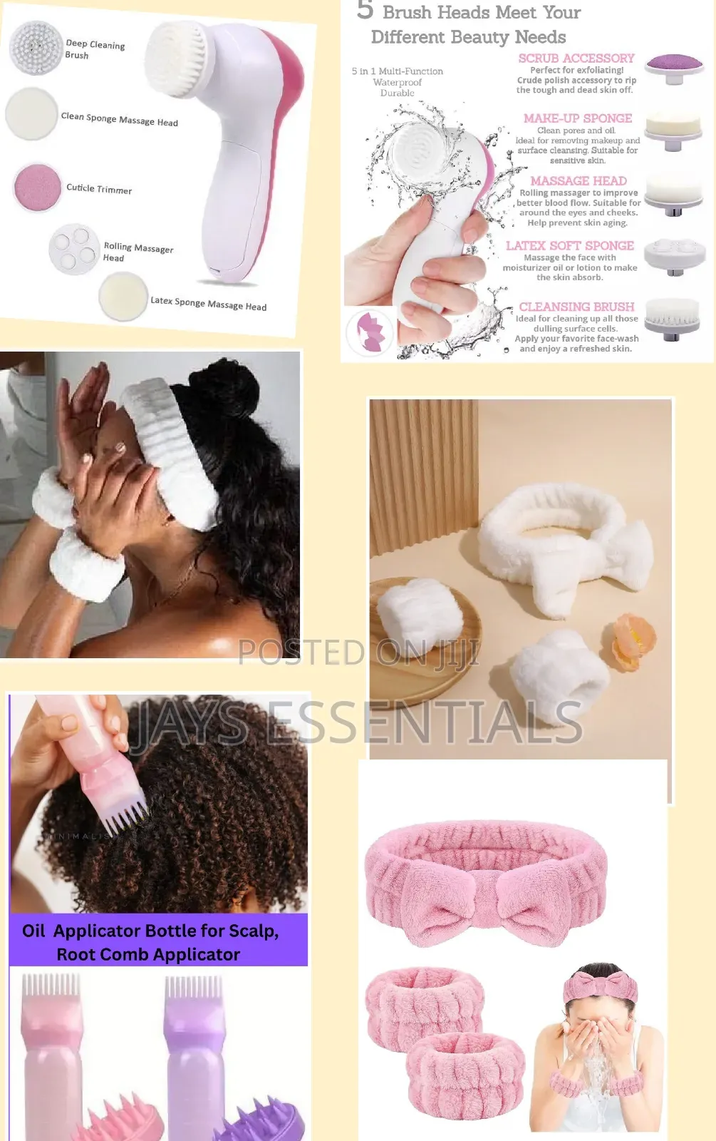 Glow Valentines Set-5n1cleanser,Oil Comb,Head/Wrist Band, Card and Bag