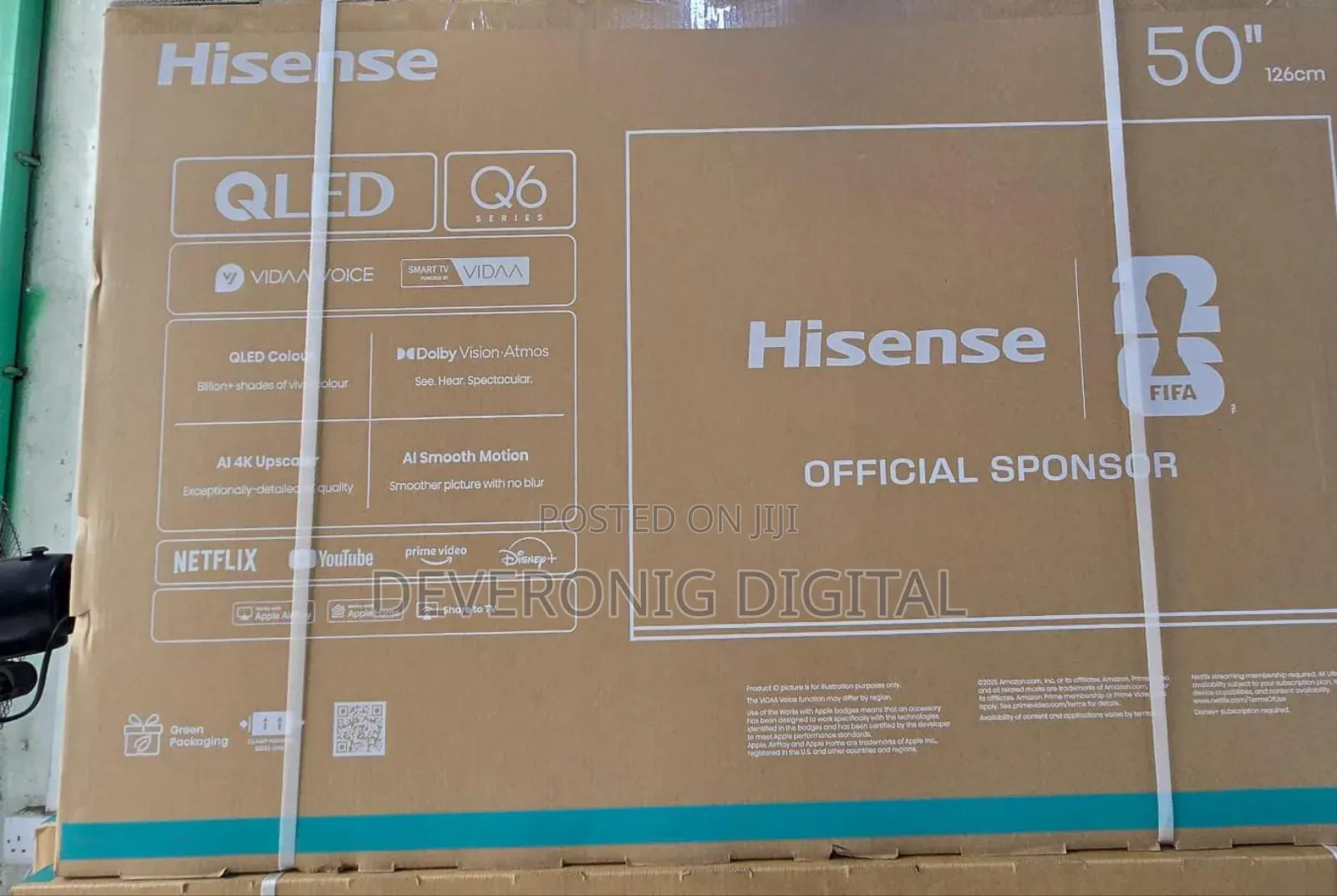 *Hisense Smart Tv 50q6 Series* *50q6qken Qled Tv Flameless 50inches