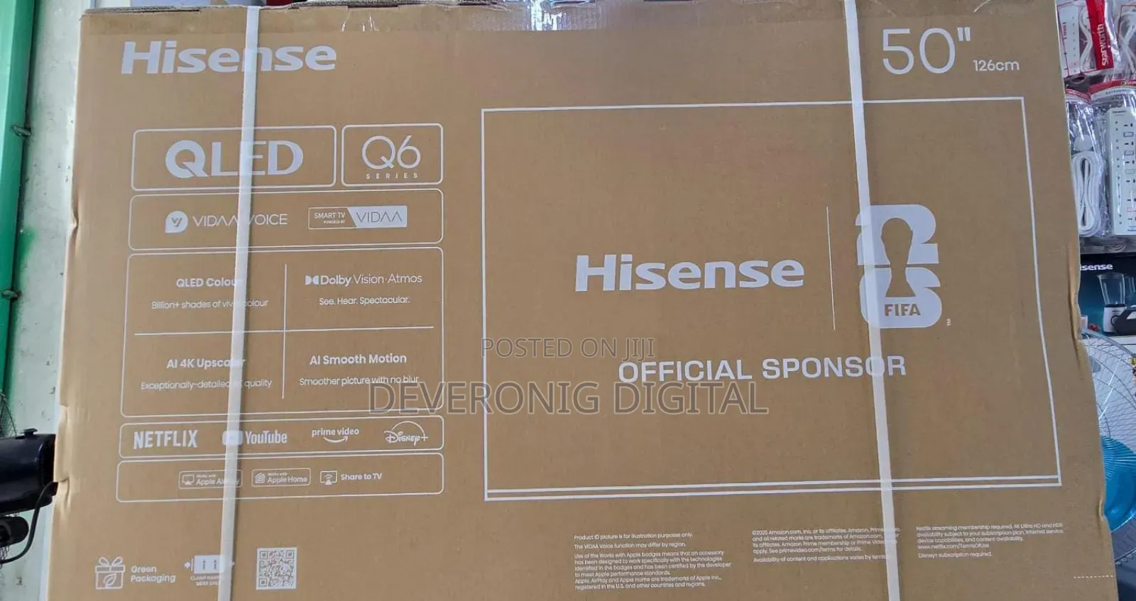*Hisense Smart Tv 50q6 Series* *50q6qken Qled Tv Flameless 50inches