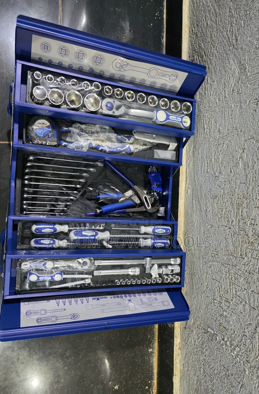 Blue Mechanical Toolset With 85 PCS