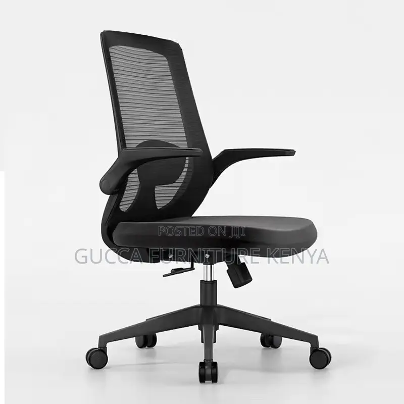 Mid Back Orthopedic Chair With Flip Armrest
