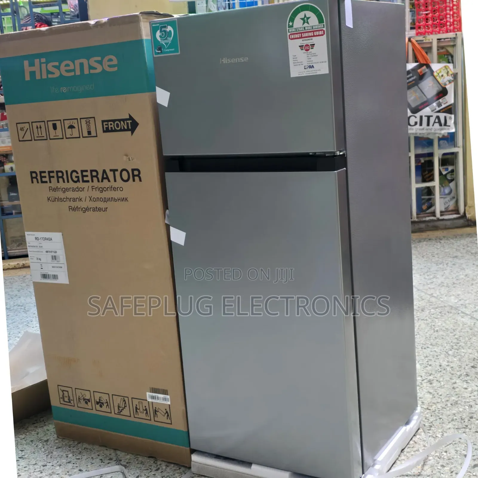 Fridge Hisense 120l Frost Silver Double Door Fridge -