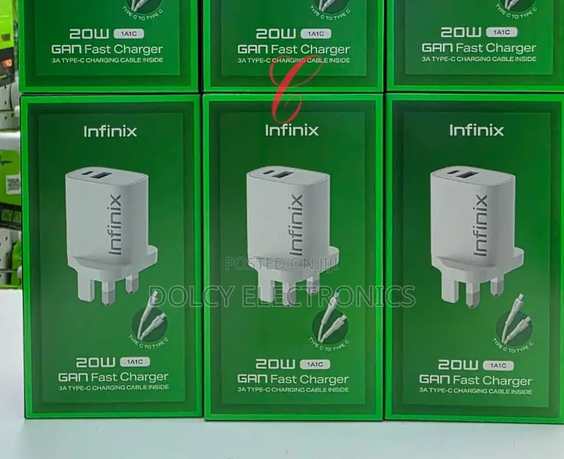 Infinix Xc20uk+Xdc53 20w Adapter With Type C To Type C Cable